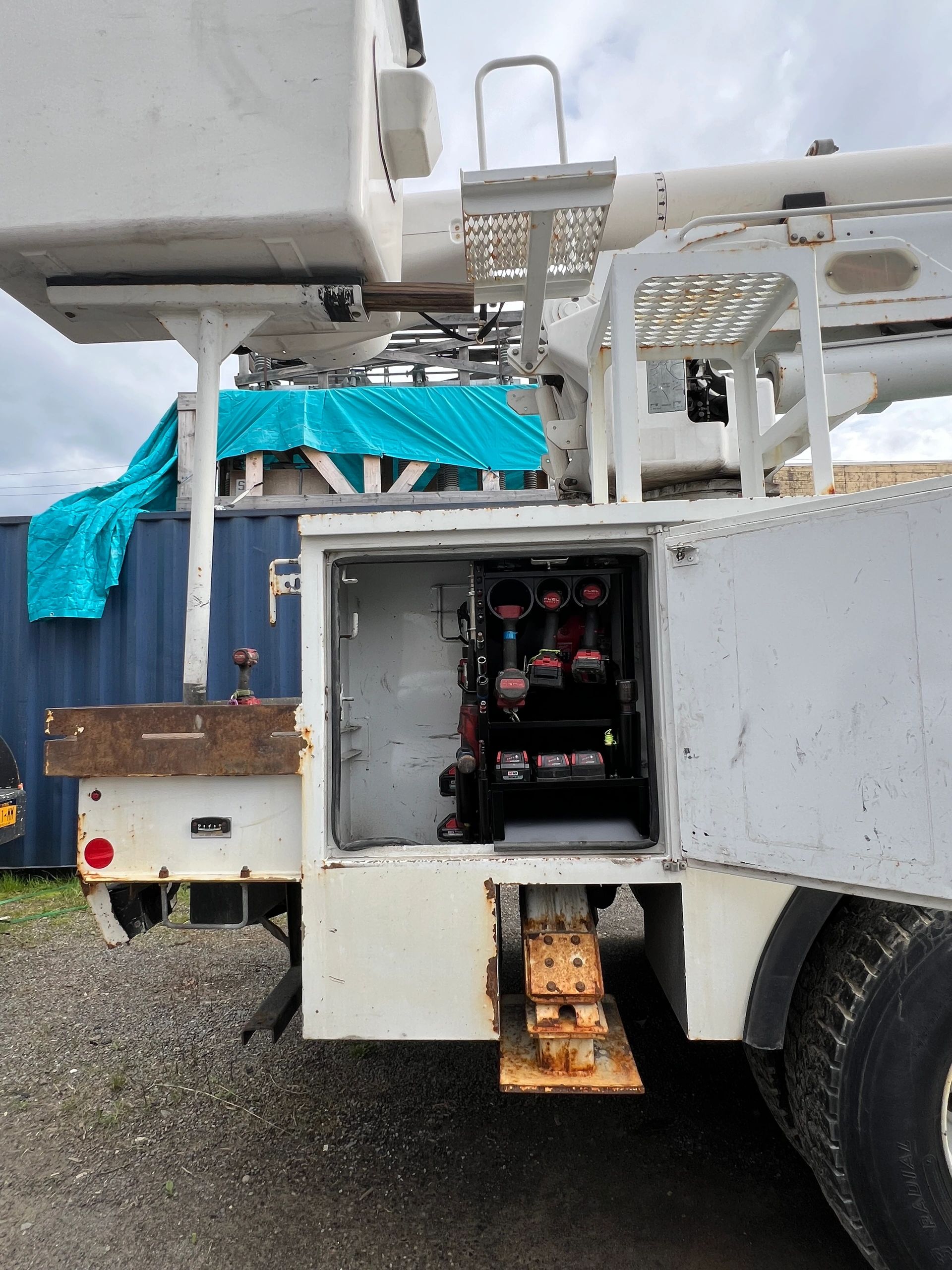 Lineman truck equipment cabinet